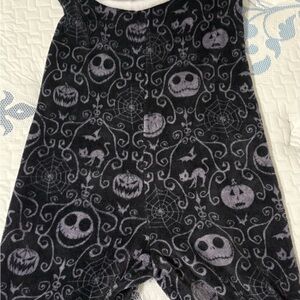 Disney Black and Gray Halloween Pajama Onesie